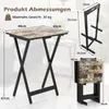 COSTWAY 4er Set Gartentisch klappbar, wetterfester Produktbild-Vorschau 7