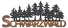 Relief mural Gilde, "Forêt-Noire", inscription, métal, Voir les images du produit 1