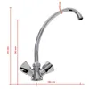 A chrome kitchen faucet with measurement indicators. Produktbild-Vorschau