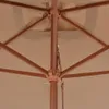 vidaXL Parasol avec mât en bois 200x300 cm Taupe Voir les images du produit 5