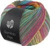 Lana Grossa - Gomitolo Alga 2027 graugrün türkis fuchsia Produktbild-Vorschau 1