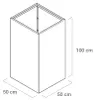 Herstera Metall plantenbak, bloempot "Cube", rechthoekig, Productafbeelding-voorbeeld 7