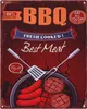 Moritz Deko Blechschild BBQ Mest Meat Frsh Cooked Retro Produktbild-Vorschau 1