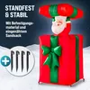 MONZANA® Nafukovací Otec Vánoc 152cm Vyskočí z krabice LED Náhled obrázku produktu 6