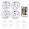 Set di 4 luci RGB impermeabili IP68 con telecomando e 4 Anteprima dell’immagine prodotto 1