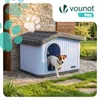 VOUNOT® Katzenhaus & Hundehütte Indoor Outdoor, Produktbild-Vorschau 9