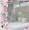 A marketing image showcasing ceramic planters with various icons highlighting product features. Produktbild-Vorschau