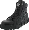 A black lace-up boot with a thick sole, shown against a white background. Anteprima dell’immagine prodotto
