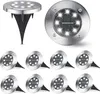 Forever 10 x LED Solarlampe Bodeneinbaustrahler Solar Produktbild-Vorschau 1