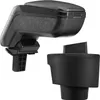 Accoudoir central design COMPLET cuir noir pour Seat Ibiza Voir les images du produit 1