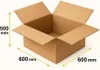 An open cardboard box with dimensions indicated by measurement lines and text. Podgląd zdjęcia produktu