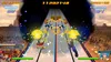 A scene from a rhythm game, with characters running on a track and musical notes falling. Produktbild-Vorschau