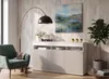 Große Kommode Fernsehschrank LUNA 3D Weiß Matt/Kaschmir Produktbild-Vorschau 2