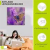 ARTland Leinwandbild Schmetterling Lavendeltraum Größe: Produktbild-Vorschau 2
