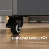 HOMCOM Esstisch Klapptisch mit Rollen Küchentisch Stauraum Produktbild-Vorschau 7