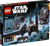 The back of a LEGO Star Wars Krennics Imperial Shuttle 75156 set box, showing various features and play scenarios. Produktbild-Vorschau