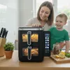 Frytkownica Beztłuszczowa Dwukomorowa 11L2800W Airdweller Podgląd zdjęcia produktu 3