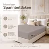 Microfaser Marke Spannbettlaken  90 - 100 x 200 cm + 30 cm Produktbild-Vorschau 7
