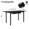 Puluomis Ausziehbarer Esstisch 110-149 cm verstellbar, mit Produktbild-Vorschau 2