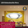 Paulmann LED Einbauleuchte Nova 3er-Set schwenkbar Produktbild-Vorschau 5