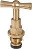 A brass faucet part with a T-shaped handle. Produktbild-Vorschau
