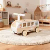 Véhicule en bois Bus pour enfants avec espace de rangement Voir les images du produit 16