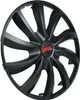 A black Formula 1 branded wheel cover. Produktbild-Vorschau