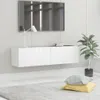 vidaXL TV-Schrank Hochglanz-Weiß 120x30x30 cm Holzwerkstoff Produktbild-Vorschau 1