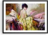 Gerahmtes Poster - Schwarzer Rahmen - Frau Modell - 70x50 Produktbild-Vorschau 1