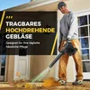 Akku Laubbläser,Gebläse Laubsauger,Bläser Sauger Mit 2 Produktbild-Vorschau 2