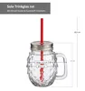 2x Sole Trinkgläser mit Henkel, Deckel & Strohhalm 480 ml Produktbild-Vorschau 4