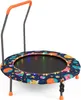 GOPLUS Ø92cm Kindertrampolin LED, Mini Trampolin mit Griff Produktbild-Vorschau 1