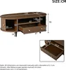 Merax Couchtisch mit Rolltür, Sofatisch mit 1 Schublade und Produktbild-Vorschau 10