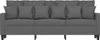 vidaXL 3-Sitzer-Sofa Dunkelgrau 180 cm Stoff Produktbild-Vorschau 3