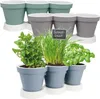 3er Kräutertopf mit Untersetzer blau Produktbild-Vorschau 3