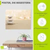 ARTland Poster Zen Steine im Sand Größe: 100x70 cm Produktbild-Vorschau 2