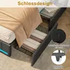 Lit rembourré INONEFT 160x200 cm avec éclairage LED et Voir les images du produit 9