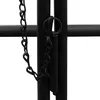 Rosenbogen aus Metall Mit Tür Tor in Schwarz 230 x 37 x 114 Produktbild-Vorschau 5