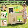COSTWAY Cucina da gioco per bambini, cucina da esterno con Anteprima dell’immagine prodotto 6