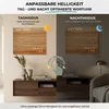 WordClock Jupiter Holz Optik - elegante Wortuhr in Deutsch Produktbild-Vorschau 5