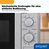 Exquisit MW802, Blat, 20 l, 700 W, obrotowy, Srebrny Podgląd zdjęcia produktu 5