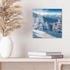 DEQORI Glasbild Echtglas 30x30 cm 'Karpatenwinter' Wandbild Produktbild-Vorschau 4