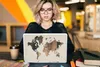 MuchoWow® Laptop Aufkleber Sticker Cover Weltkarte - Holz - Produktbild-Vorschau 5
