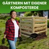Moderner Komposter aus Lärchenholz Massivholz Produktbild-Vorschau 6