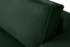 A close-up view of a dark green corduroy sofa cushion. Produktbild-Vorschau