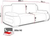 MIRJAN24 Schlafsofa Emma Cord, Sofa mit Bettkasten und Produktbild-Vorschau 10