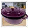 Emaillierte Gusseisen-Bratpfanne 6 l HAGE EGGPLANT Produktbild-Vorschau 7