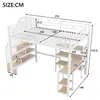 Merax Etagenbett 140x200cm, Hochbett Mit Schreibtisch, Produktbild-Vorschau 5