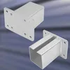 Two metal brackets are shown against a gradient background. Produktbild-Vorschau