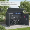 osoltus Gerätehaus Fahrradgarage Fahrradbox Anthrazit 200 x Produktbild-Vorschau 4